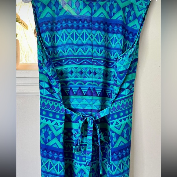 Huntington Ridge Blue Geometric Dress - Picture 2 of 2